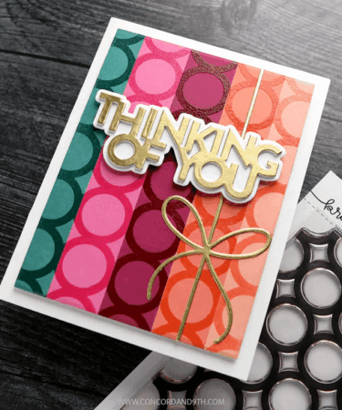 Alternative view of Concord & 9th -Kristina Werner -  Bold Circles Background Stamp (6 x 6)