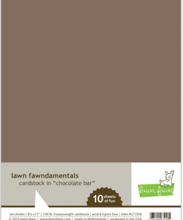 LAWN FAWN - Cartoncino singolo A4 - CHOCOLATE BAR