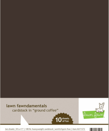LAWN FAWN - Cartoncino  singolo A4 - GROUND COFFEE