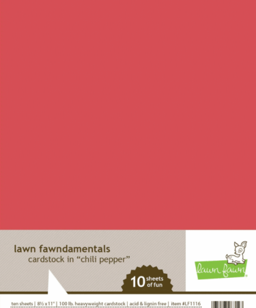 LAWN FAWN - Cartoncino singolo  A4 - CHILI PEPPER