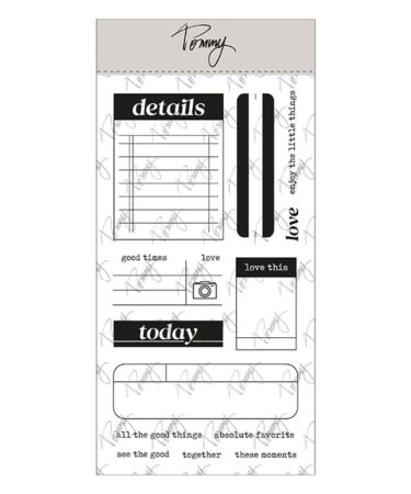 TOMMY ART - Tommy clear stamps - Journaling 1