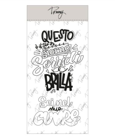 TOMMY ART - Tommy clear stamps - Sorridi e brilla