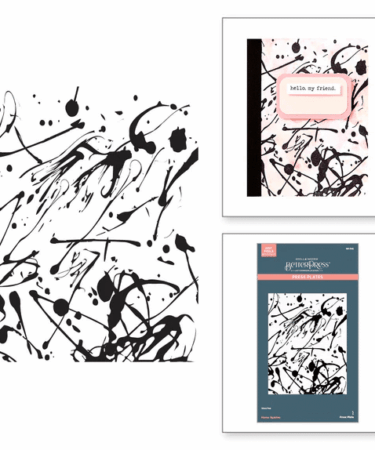 SPELLBINDERS - Memo Splatter BetterPress Plate