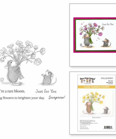 SPELLBINDERS - Rare Bloom Cling Rubber Stamp