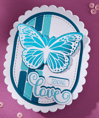 Alternative view of SPELLBINDERS - Scallop and Stitched Edge Ovals Etched Dies