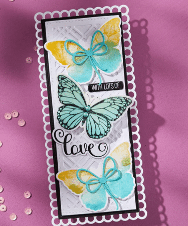 Alternative view of SPELLBINDERS - Butterfly Silhouettes Registration Press Plate & Die
