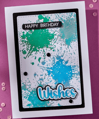 Alternative view of SPELLBINDERS - Splatters BetterPress Plate from