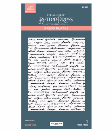 SPELLBINDERS - Script Text BetterPress Plate