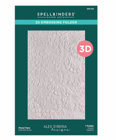 SPELLBINDERS - Floral Fans 3D Embossing Folder