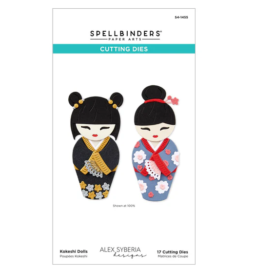 SPELLBINDERS - Kokeshi Dolls Etched Dies