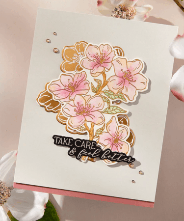 Alternative view of SPELLBINDERS - Cherry Blossoms BetterPress Plate & Die Set