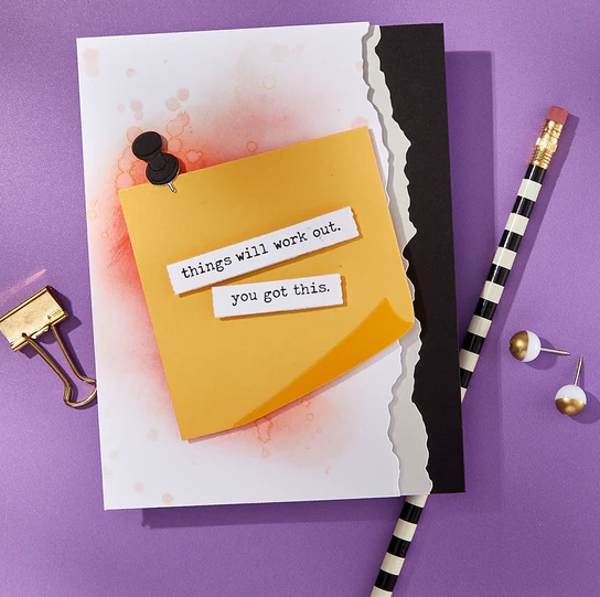 SPELLBINDERS - Push Pin Notes Etched Dies - immagine 2