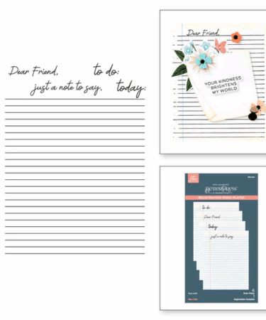 SPELLBINDERS - Take Note Registration Press Plates