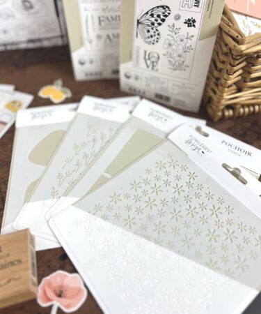 Alternative view of Florilèges Design -Collezione Farandole - Pochoir 15 x 15 cm MINI MOODBOARD