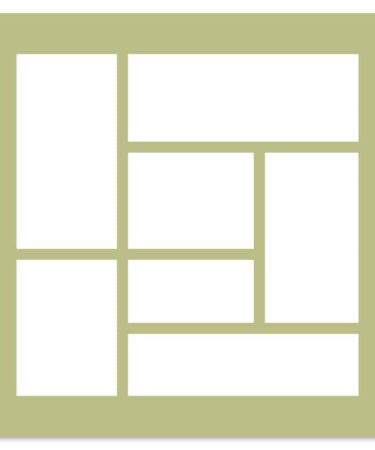 Florilèges Design -Collezione Farandole - Pochoir 15 x 15 cm MINI MOODBOARD