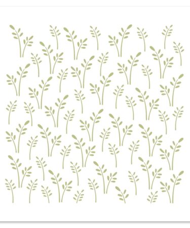 Florilèges Design -Collezione Farandole - Pochoir 15 x 15 cm CHAMP DE FLEURS