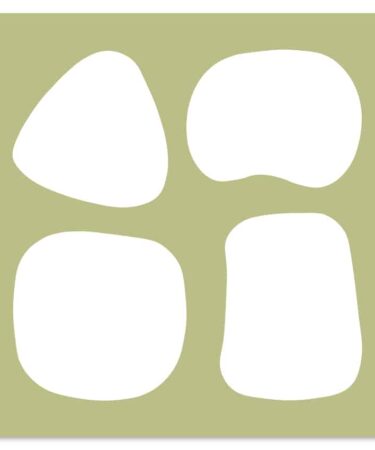 Florilèges Design -Collezione Farandole - Pochoir 15 x 15 cm FORMES DOUCES