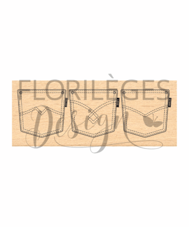 Florilèges Design -Collezione Farandole -  timbro in legno - TROIS POCHES