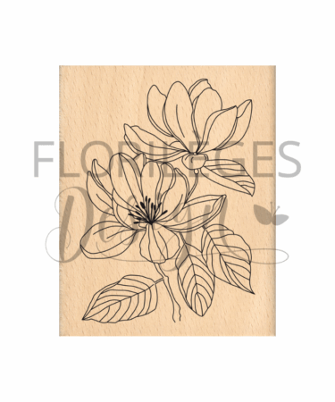 Florilèges Design -Collezione Farandole -  timbro in legno -DUO DELICAT