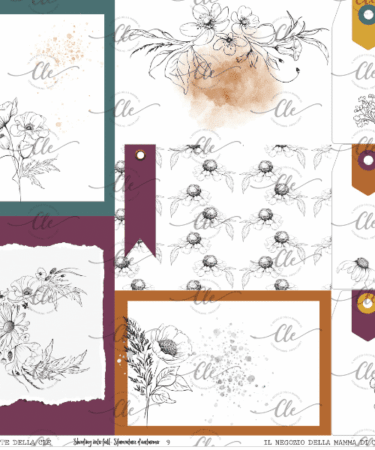 IL NEGOZIO DELLA MAMMA DI CLE - LE CARTE DELLA CLE - COLLEZIONE SHADING INTO FALL - SFUMATURE D'AUTUNNO - CARTA NUMERO 9