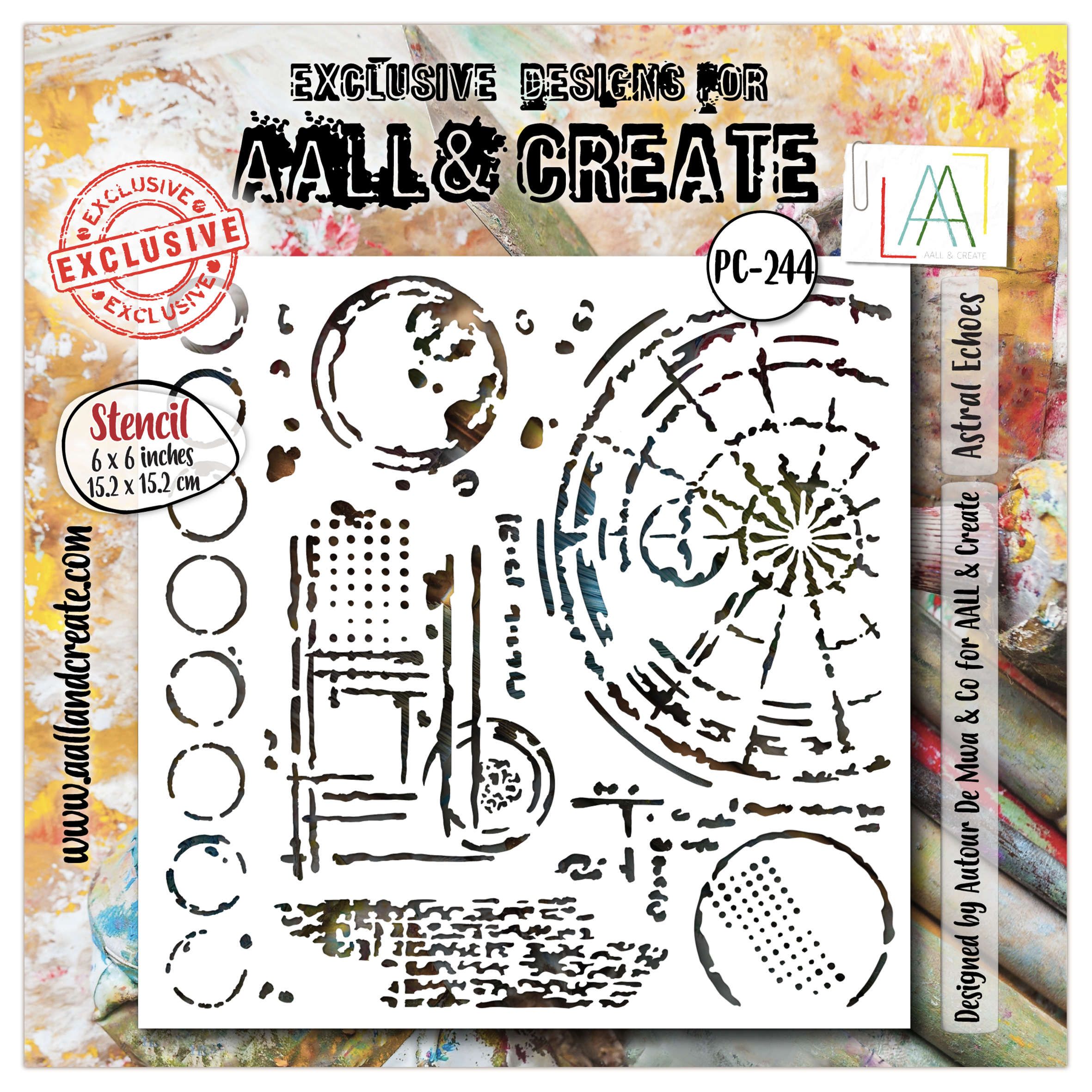 AALL & CREATE- stencil- Astral Echoes