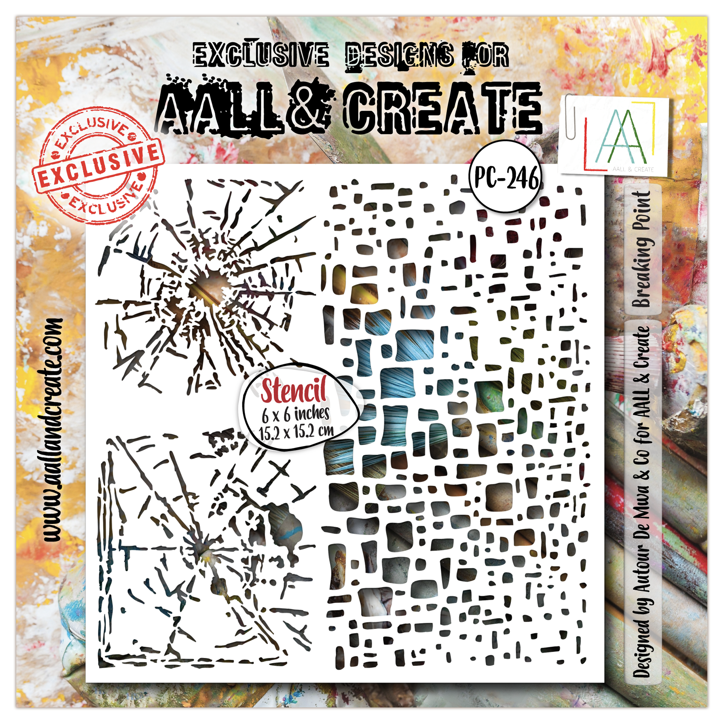 AALL & CREATE- stencil- Breaking Point