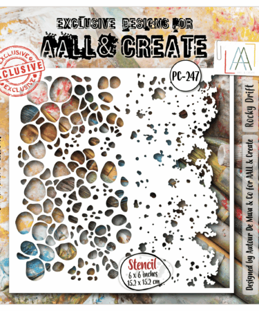 AALL & CREATE- stencil- Rocky Drift