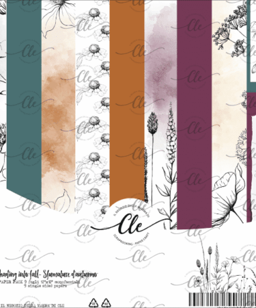 IL NEGOZIO DELLA MAMMA DI CLE - LE CARTE DELLA CLE - COLLEZIONE SHADING INTO FALL - SFUMATURE D'AUTUNNO - PAPER PACK