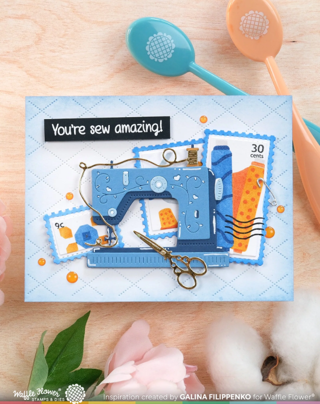 WAFFLE FLOWER - Cross-hatch Texture Die - immagine 2