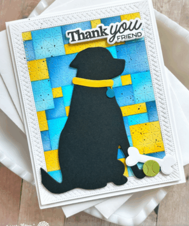 Alternative view of WAFFLE FLOWER - Dog Silhouette Die