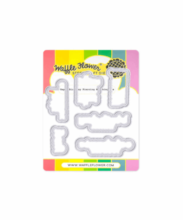 WAFFLE FLOWER - Happy Birthday Piercing Matching Die