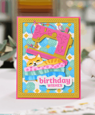 Alternative view of WAFFLE FLOWER - Happy Birthday Piercing Matching Die