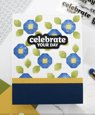 Alternative view of WAFFLE FLOWER - Happy Birthday Stamp Set