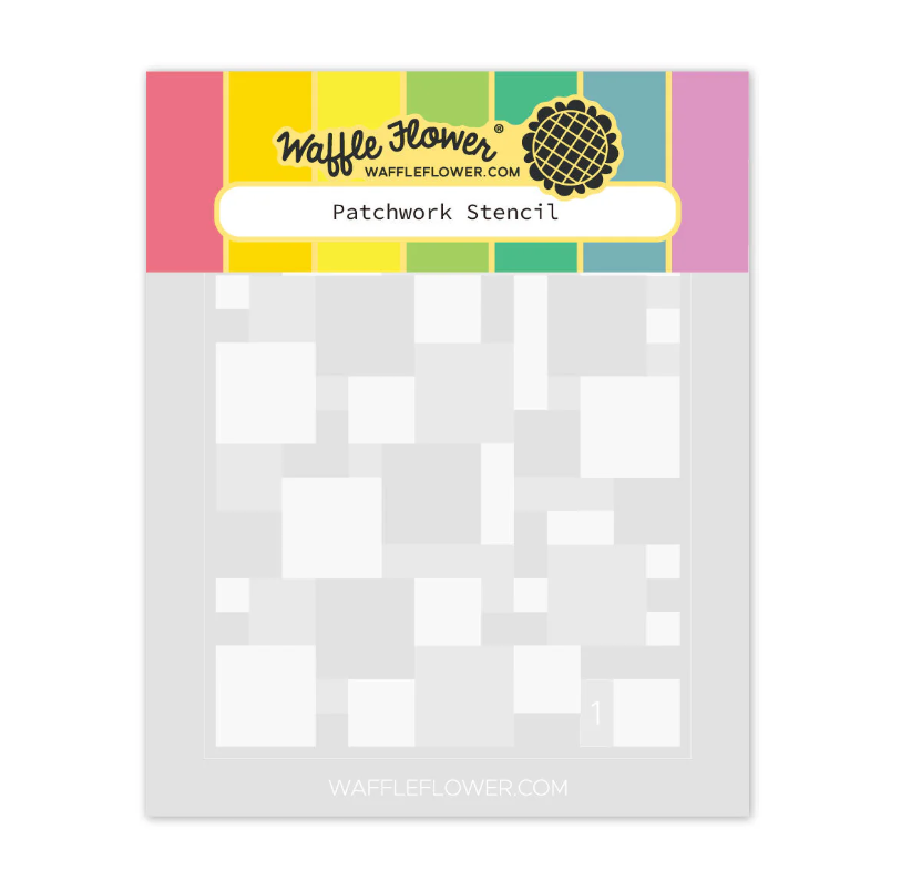 WAFFLE FLOWER - Patchwork Stencil