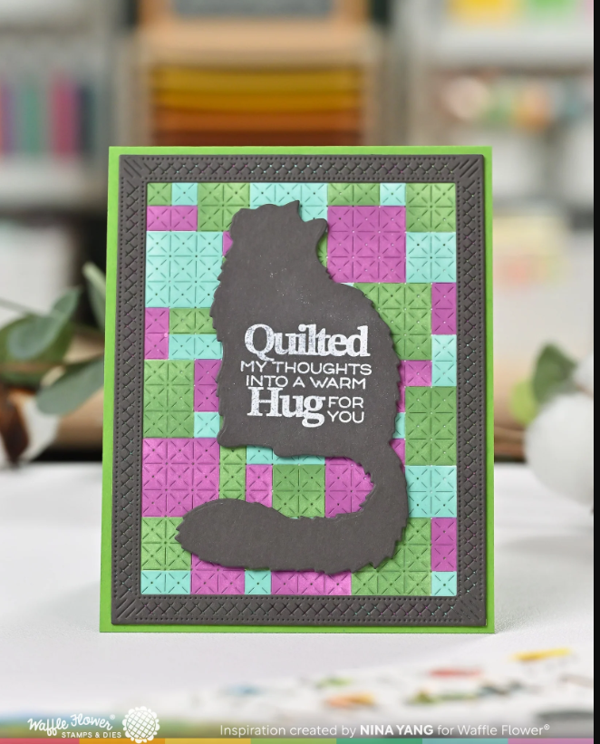 WAFFLE FLOWER - Patchwork Stencil - immagine 2