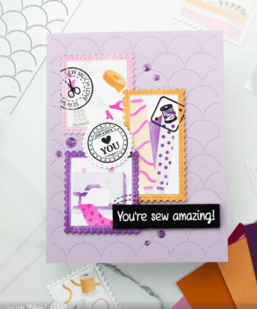 Alternative view of WAFFLE FLOWER - Postage Collage Circle Sentiments Stamp Set