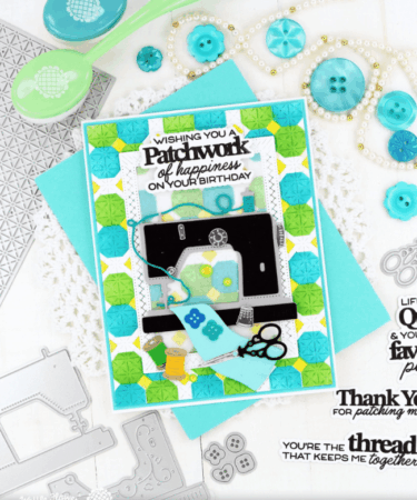 Alternative view of WAFFLE FLOWER - Quilted Petals Stencil