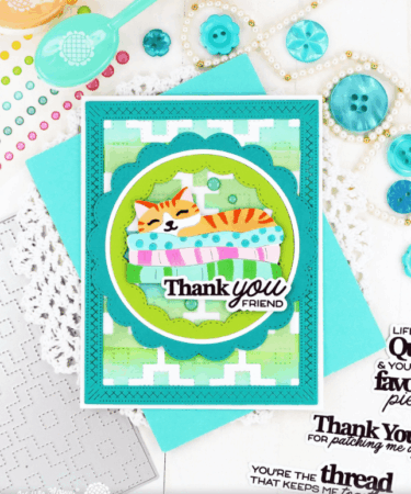 Alternative view of WAFFLE FLOWER - Quilted Squares Coloring Stencil