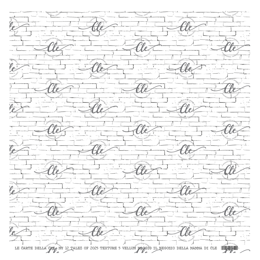 IL NEGOZIO DELLA MAMMA DI CLE – LE CARTE DELLA CLE – MY 12 TALES OF 2025- MAGGIO – TEXTURE 5 VELLUM – FOILIZZABILE