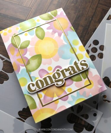 Alternative view of Concord & 9th - KRISTINA WERNER - Blissful Blooms Stencil Pack (5 qty; 6 x 9)