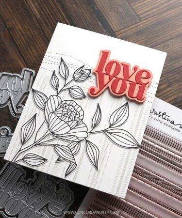 Alternative view of Concord & 9th - KRISTINA WERNER - Country Ticking Background Stamp (6 x 6)