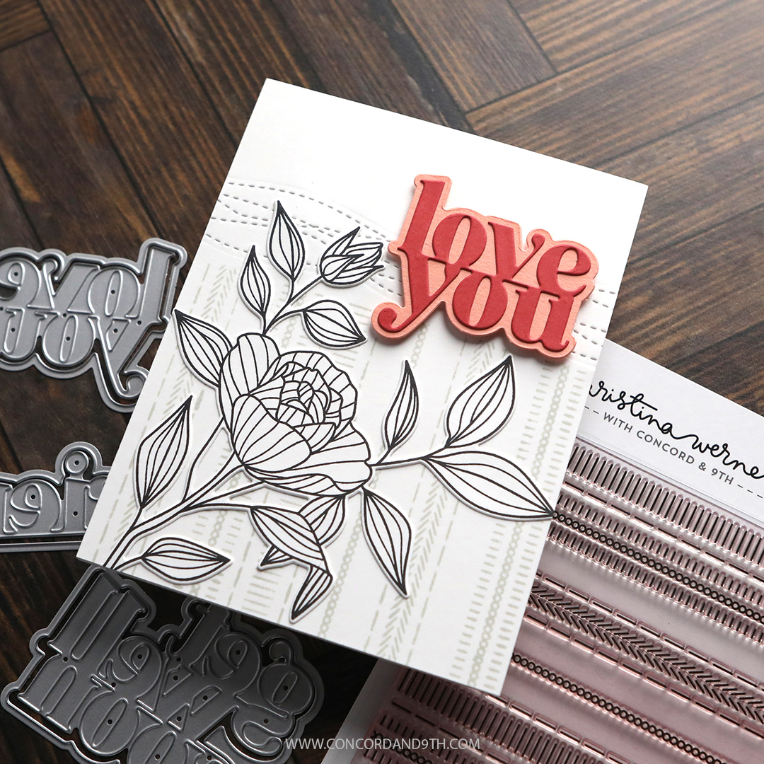 Concord & 9th - KRISTINA WERNER - Country Ticking Background Stamp (6 x 6) - immagine 2