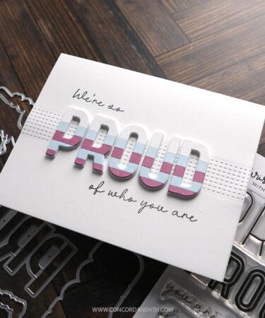 Alternative view of Concord & 9th - KRISTINA WERNER - Proud Words Stamp Set (4 x 6)