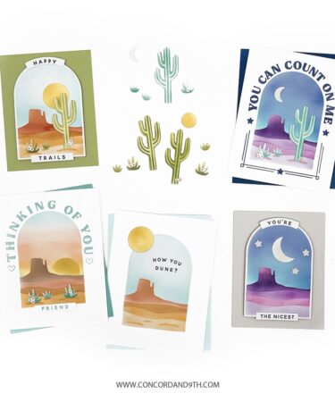 Alternative view of Concord & 9th - Desertscape Stencil Pack (3 qty; 4.75 x 6)