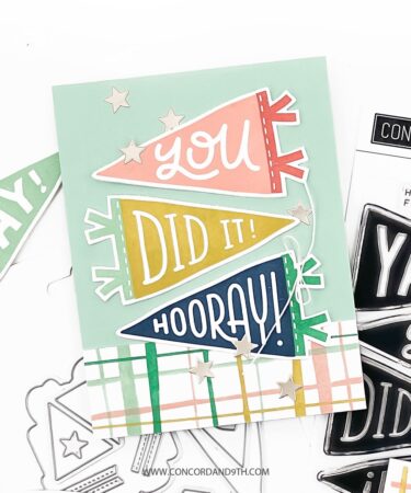 Alternative view of Concord & 9th - Pennant  Party Stamp Set (6 x 6)