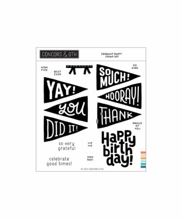 Concord & 9th - Pennant  Party Stamp Set (6 x 6)