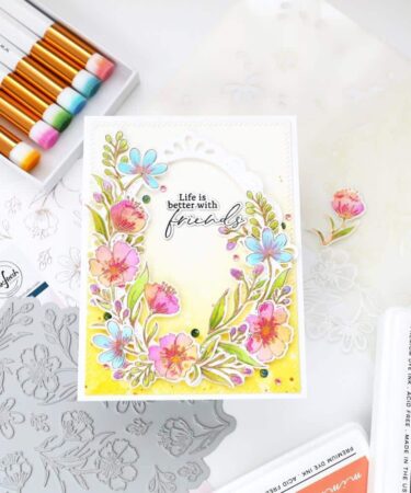 Alternative view of Pinkfresh Studio Press Plate - Breezy Blossoms