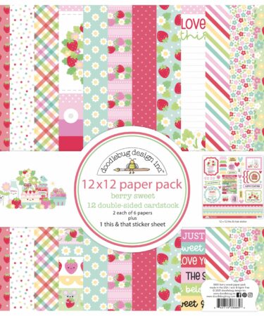 DOODLEBUG DESIGN-collezione berry sweet -  12x12 paper pack