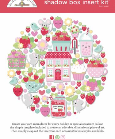 DOODLEBUG DESIGN-collezione berry sweet - shadow box kit