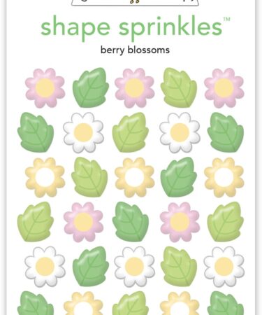 DOODLEBUG DESIGN-collezione berry sweet - berry blossoms shape sprinkles